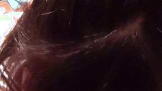 Petite Japanese schoolgirl rubs her soft pussy and nipples