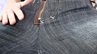 Horny jock Kenassle jerking off his big fat uncut dick solo
