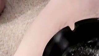 Smoke and cock sucking encounter with captivating twink