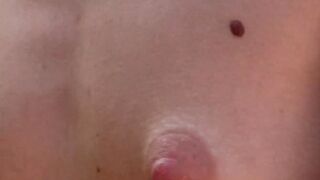Brunette with small tits fucked hard by lucky senior