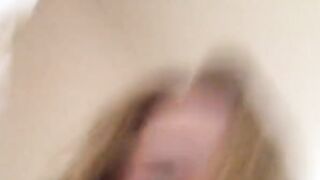 Stepsister masturbating upclose on the webcam