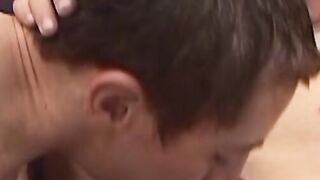 Kinky latino twink blows dick before riding bareback