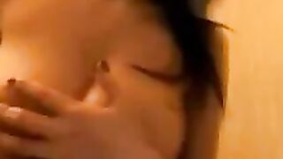Horny Chick fingering and sucking dildo