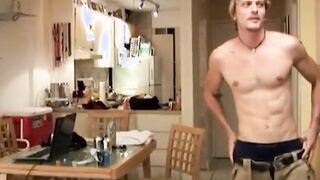 Jason Denver plays with his dick straight from work