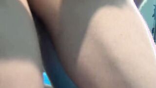 I fuck my twink bestfriend by the pool and cum in his ass