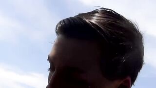 I fuck my twink bestfriend by the pool and cum in his ass