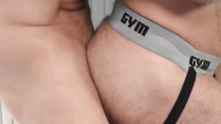 Bald hunk Tarzan Top cant resist rimming Beau Butlers ass