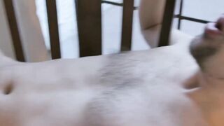 Josh Stone moans in pleasure when fucked by Damien Kilauea
