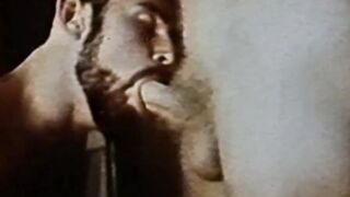 Vintage bareback doggystyle pounding after hot blowjobs