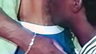 Athletic black guy fucks ass after having his BBC sucked