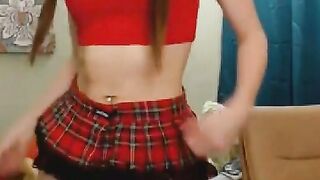 Hot Busty Babe fucks her wet pussy
