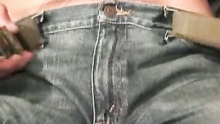 Mature mustache stud sucking dick and wanking off