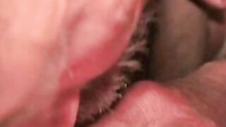 Mature mustache stud sucking dick and wanking off