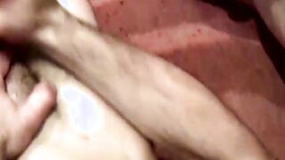 Bald hunk anal stretched doggystyle in passionate threesome