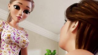 Animated FUTANARI Chicks Rough ANAL Sex