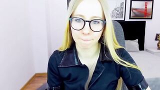 Blonde small tits Belarus babe on webcam