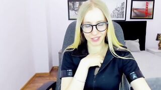 Blonde small tits Belarus babe on webcam
