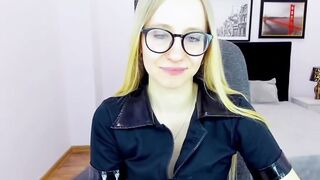 Blonde small tits Belarus babe on webcam