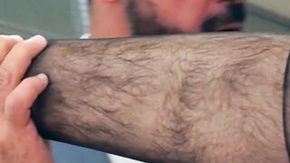 Suited hunk Dani Robles has his tight hairy ass rimmed hard Hoe 2