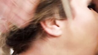 Nubile latina Carmen Caliente teases before throat fucking