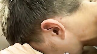 Adorable twinks do some worshiping before rough anal sex