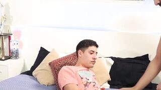 Young Latino sucks hunks cock before taking it deep and raw