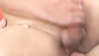 Twink has his cock sucked before fucking his tight ass raw