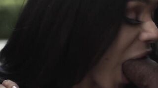 TS Eva Maxim lets basketball players fuck her ass