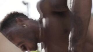 Busty Eva Maxim lets basketball players fuck her ass