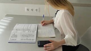 Naughty Student Girl was Caught by her