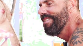 Beefy daddies Adam Jones and Alete Desco filp fucking raw