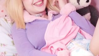 Cherry English Diaper Dildo & Butt Plug Surprise