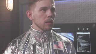 Tranny babe astronaut ass fucked in the spaceship