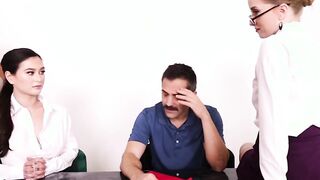 Cheated on husband fucks three big tits at once