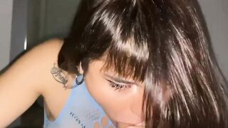 Nadja Rey HAIRY PUSSY Sucks and Rides Bi