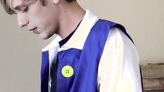 Big dick pokemon fan Kyle Rhodes jacks it off the hard way