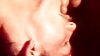 Vintage gay studs bareback drilling ends with hot cum facial