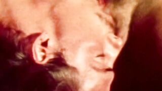 Vintage gay studs bareback drilling ends with hot cum facial