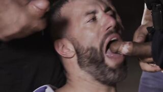 Powerless hunk drew sebastian gang banged by police outdoor