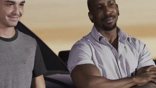 Powerless hunk drew sebastian gang banged by police outdoor