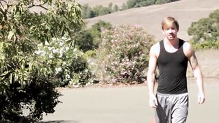 Super hot stud Mark Long bangs cute Sean Blue on a quad