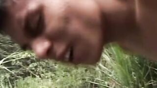 Outdoorsy latino boyfriends bareback before facial