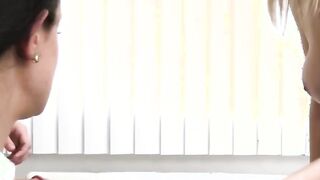 Busty cougars sharing studs dick during therapy