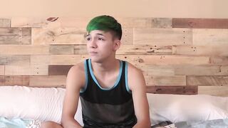 After interview Cole Patrick jerks his big dick for you