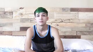 After interview Cole Patrick jerks his big dick for you