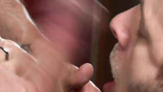 Handsome hunk anally pounding his lovers tight ass