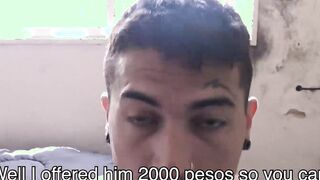 Straight Latino fucks a man hole first time ever