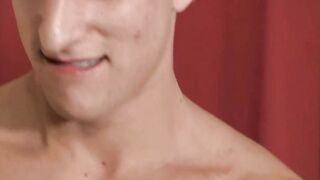 Buffed stepbros double team innocent little twink