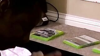 Cute amateur Aiden bangs a black dude after a cock wanking