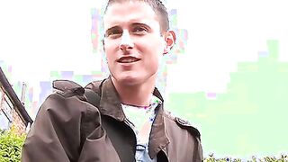 Smooth twinks ass fucking and spilling jizz in car threesome